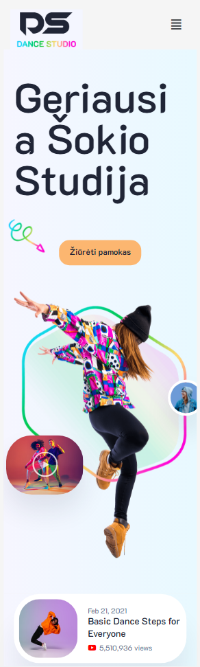 sokio studijos internetinis puslapis